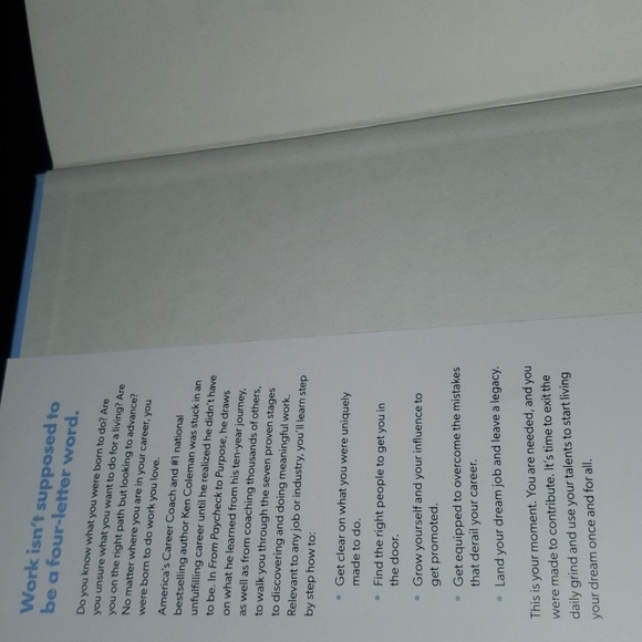 From Paycheck To Purpose Book Ken Coleman Over 250 Pages Euc - Picture 6 of 15